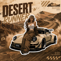 Desert Runner Die Cut Sticker